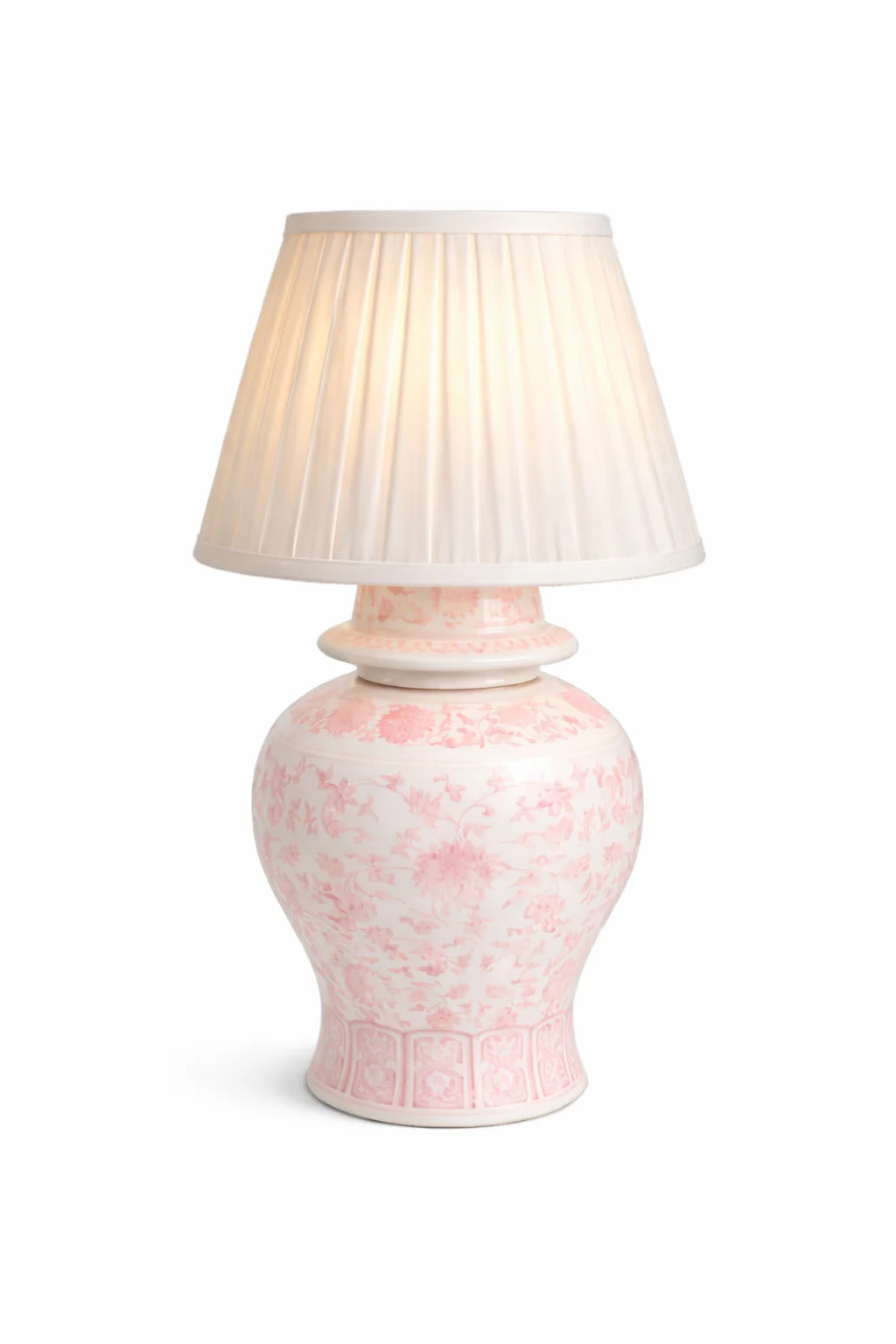 Pink Porcelain Rechargeable Lamp | The Enchanted Home
