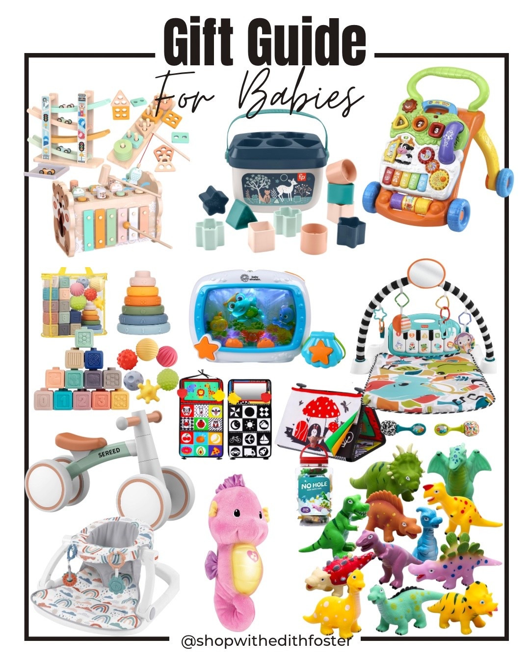 Christmas Gift Guide - For Babies

#BabyGifts
#LTKKidsFinds
#LTKToddler
#LTKBabyFinds
#LTKUnder50 
#ltkunder100
#christmas
#toyideas

#LTKKids #LTKHoliday #LTKGiftGuide #LTKCyberWeek #LTKFamily