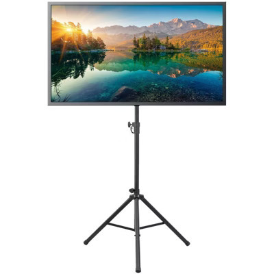 Mount-It! TV Tripod Stand - Portable TV Stands for Flat Screens - Television Tripod Stand for 32-70 Inches Screen - Single Pole TV Stand with 77 Lbs. | Target