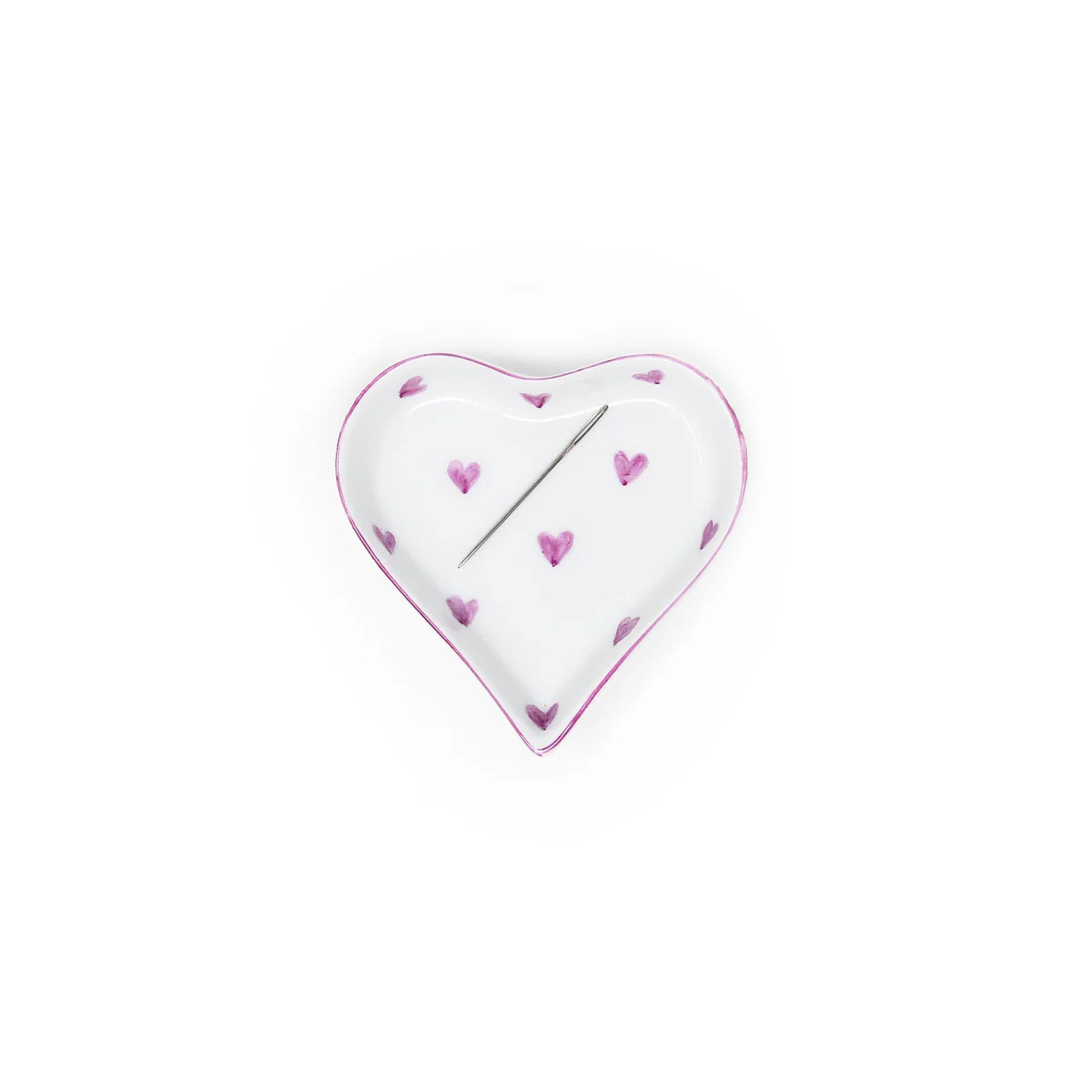 Bespoke Porcelian Heart Tray | Greystone Needlepoint