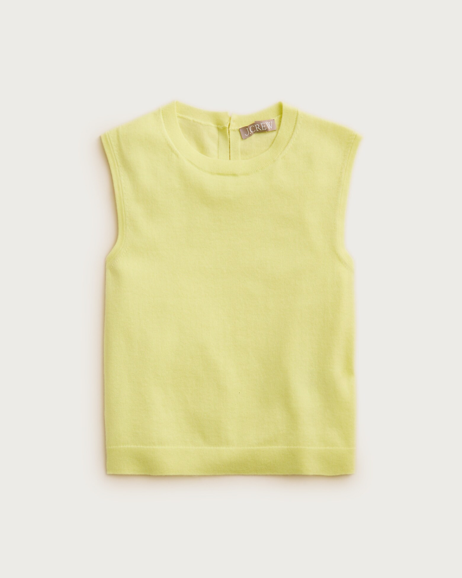 Featherweight cashmere-blend cropped sweater shell | J. Crew US