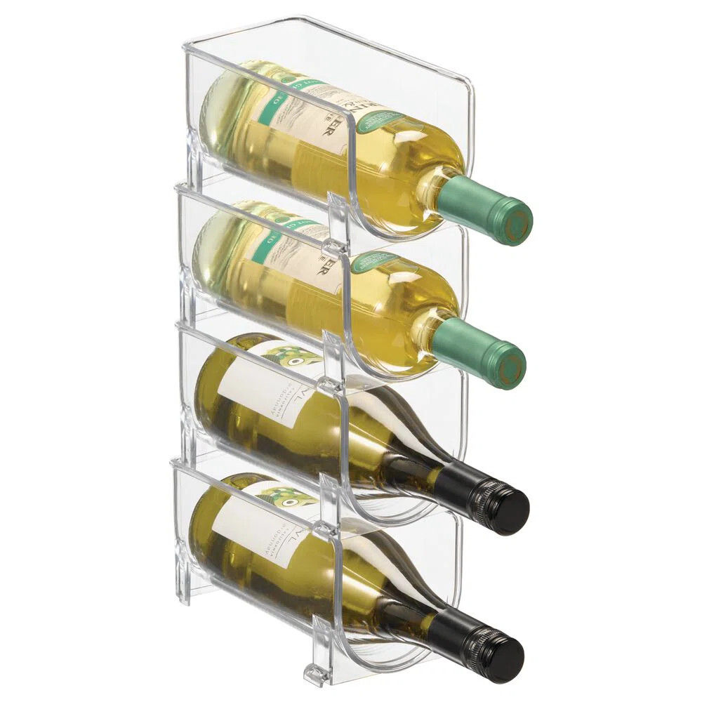 iDesign Stackable Bottle Holder for Water or Wine Bottles - Storage for Bottled Beverages in Frid... | Wayfair North America
