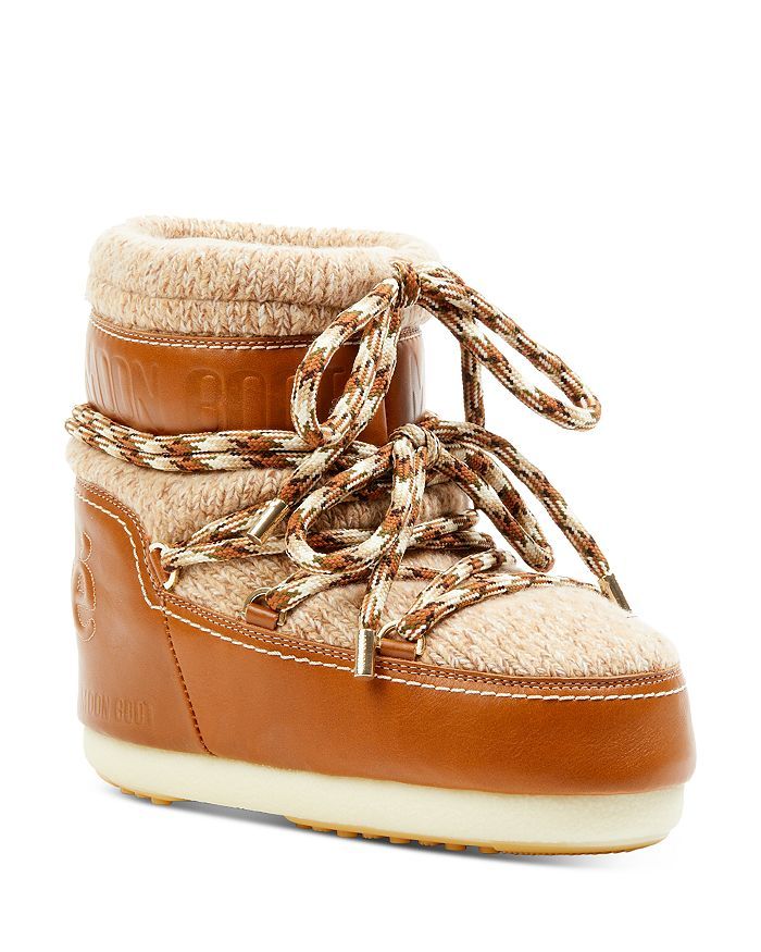 Moon Boot x Chloé Knit & Leather Snow Boots | Bloomingdale's (US)