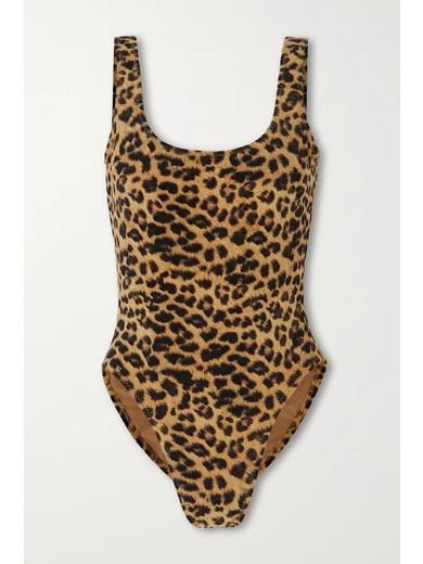 Norma Kamali - Mio Leopard-print Swimsuit - Leopard print | NET-A-PORTER (US)