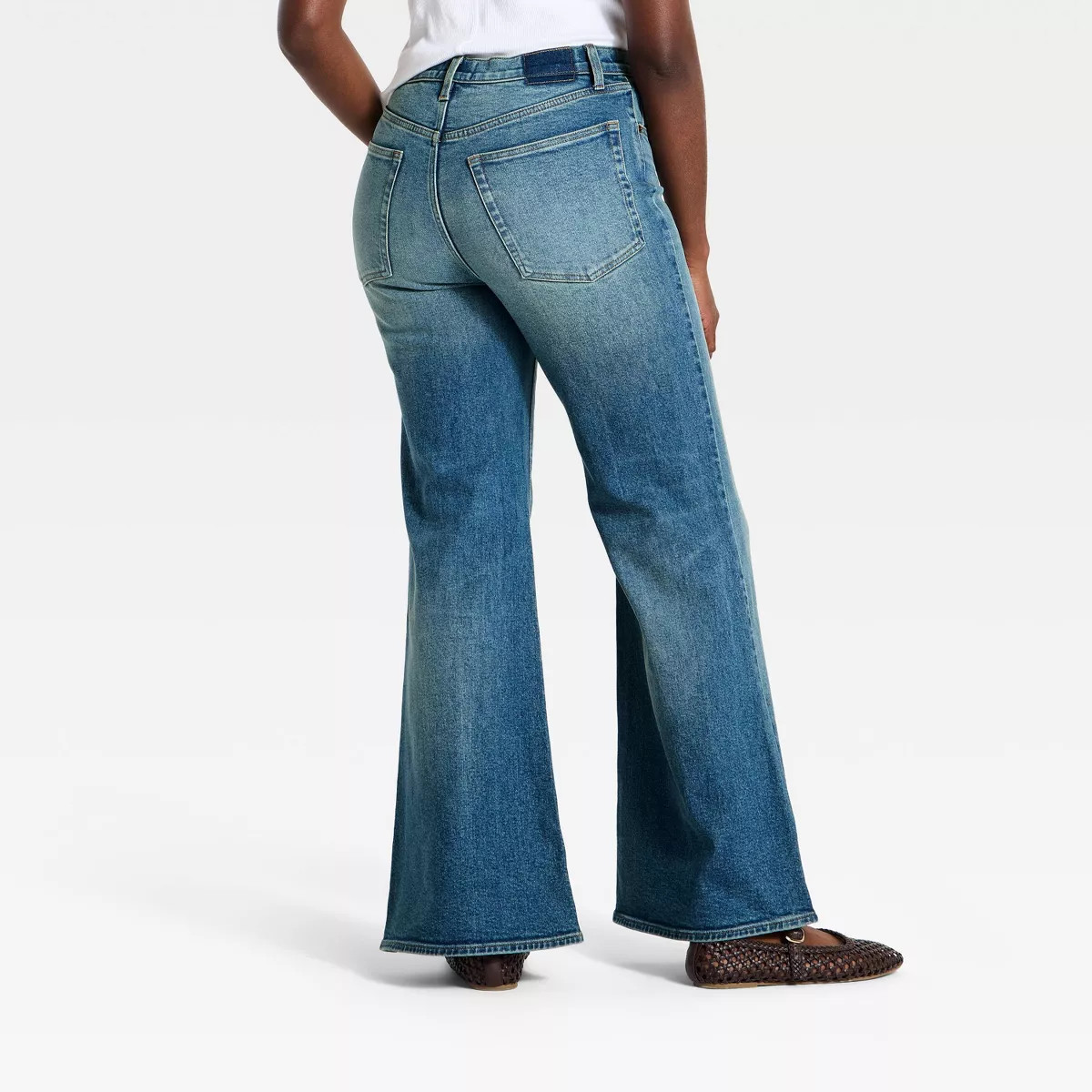 Women's High-Rise 70's Flare Jeans - Universal Thread\u2122 Medium Wash Blue 00 Short | Target