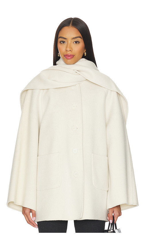 LAMARQUE Anca Coat in Winter White. Size S | Revolve Clothing (Global)