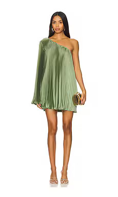 L'IDEE Mozart Mini Dress in Moss from Revolve.com | Revolve Clothing (Global)