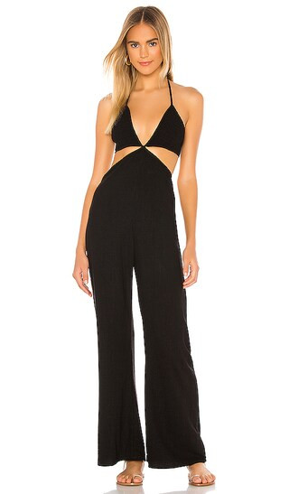 Blaire Jumpsuit in Black | Revolve Clothing (Global)