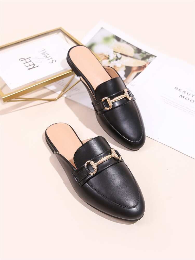 Horsebit Decor Loafer Mules | SHEIN