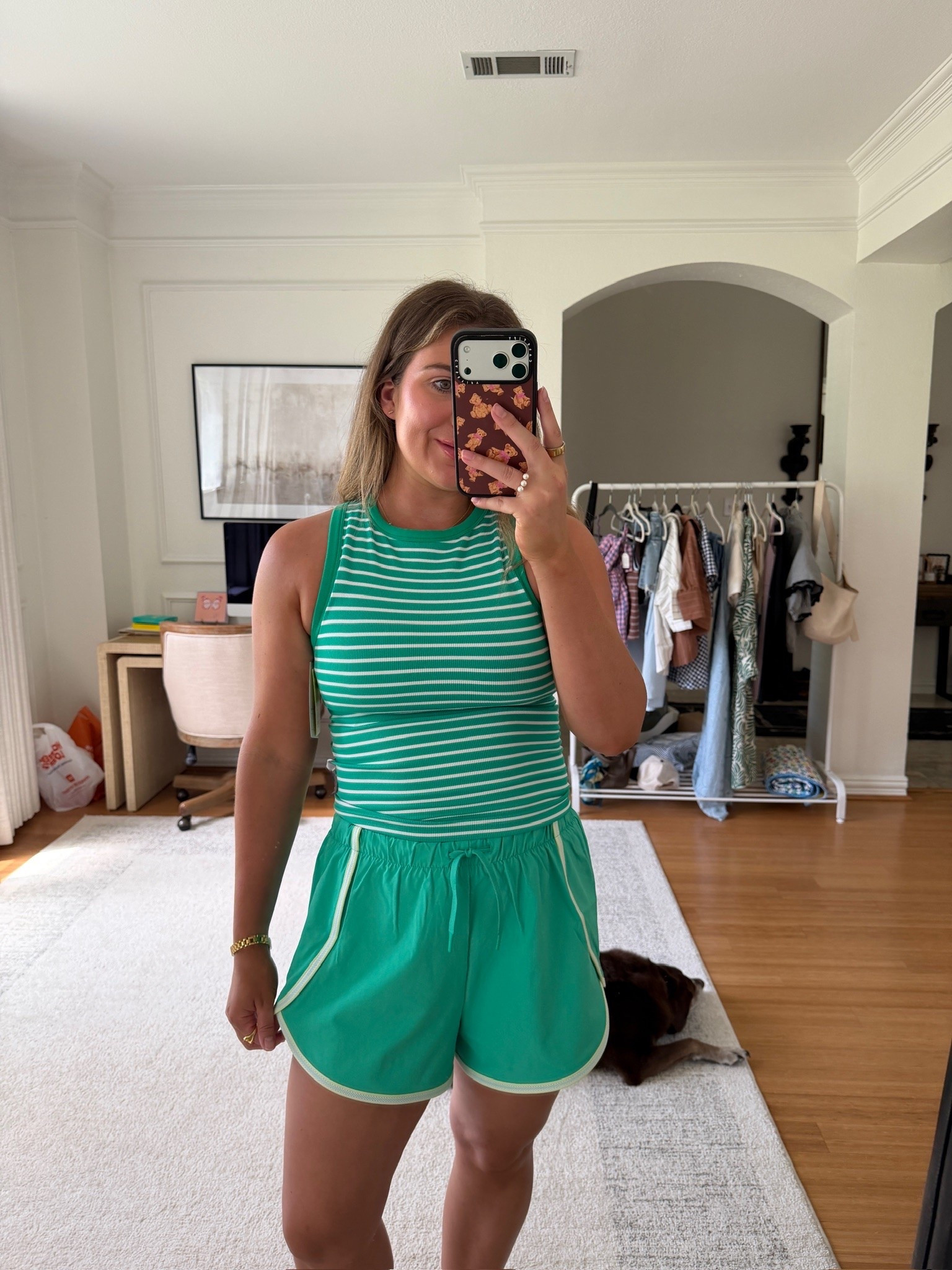 This green Target activewear set is such a fun color for summer and the kind of outfit that makes getting dressed easy whether I’m headed to a workout or running errands! 💚💚

green activewear, target activewear, workout clothes, athleisure outfit, gym style, affordable activewear, mom outfit, target fashion, fitness apparel, casual activewear