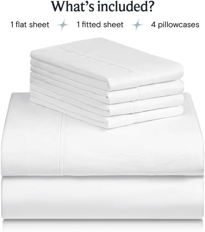 LuxClub 6 PC King Sheet Set, Breathable Luxury Bed Sheets, Deep Pockets 18" Wrinkle Free Cooling ... | Amazon (US)