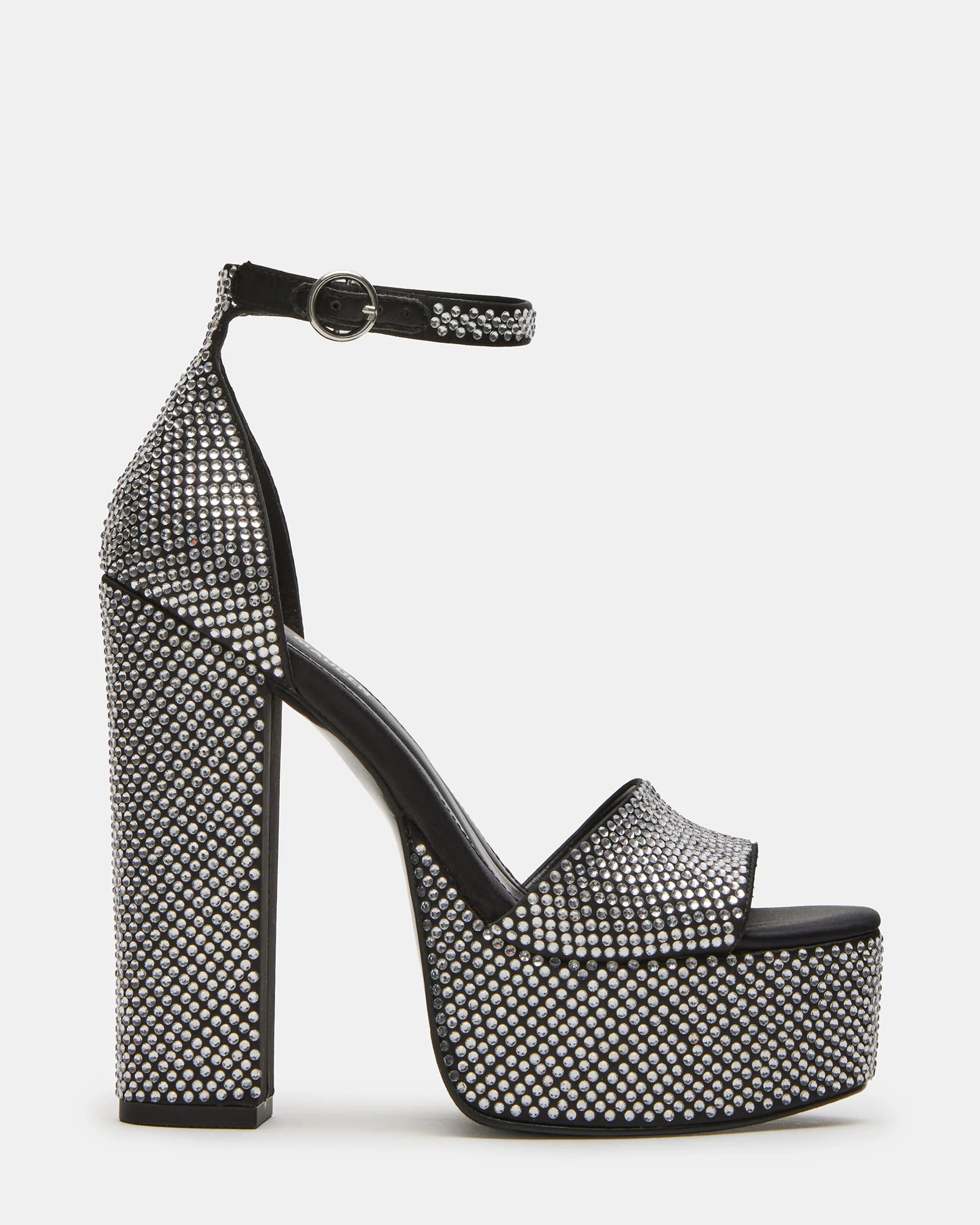 GLAM Rhinestones Platform Block Heel | Women's Heels | Steve Madden (US)