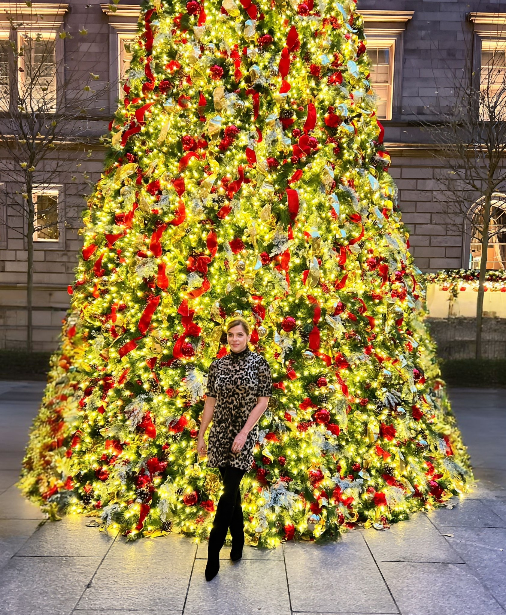 ✨Leopard print, twinkling lights, and holiday magic — consider this my festive power combo. 🎄💫 Because nothing says *sleigh season* like a chic mini dress paired with the kind of boots that turn every sidewalk into a runway.✨🐆🖤
Stepping into the holidays feeling bold, cozy, and just the right amount of extra.

#HolidayStyle #FestiveFashion #LeopardLook #WinterChic #OOTDHolidayEdition #DressAndBoots #HolidayGlam #InfluencerStyle #NYCHolidays #FashionSeason #StyleInspo


#LTKOver40 #LTKHoliday #LTKootd