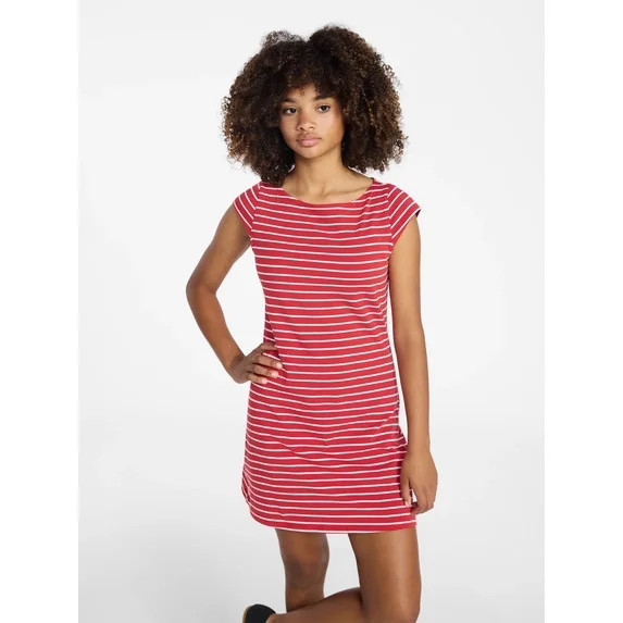 Weekend Academy Girls Knit Dress with Short Sleeves, Sizes 4-18 | Walmart (US)