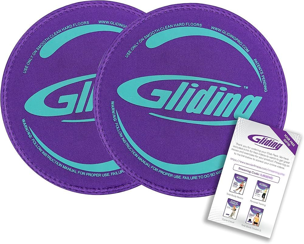 Gliding Discs for Working Out - Exercise Sliders for Carpet & Hardwood Floors 1 Pair, Authentic W... | Amazon (US)