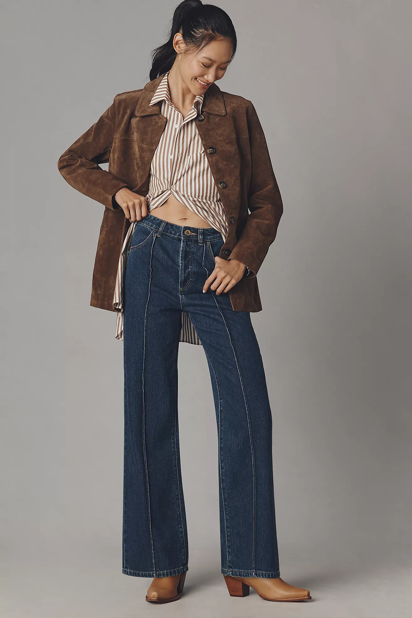 Rolla's Sailor Scoop High-Rise Wide-Leg Jeans | Anthropologie (US)