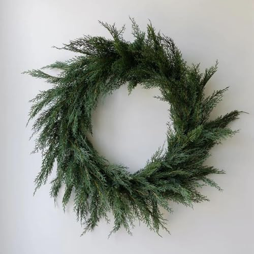 CG Hunter Holiday Collection Cedar Wreath, Premium Artificial Indoor and Outdoor Large 30" Cedar ... | Amazon (US)