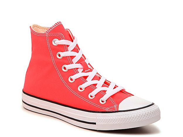 Converse Chuck Taylor All Star High-Top Sneaker - Women's - Neon Pink | DSW