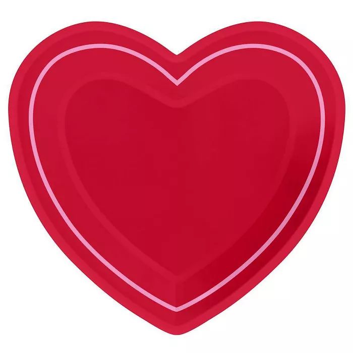10ct Valentine's Heart Shaped Plate - Spritz™ | Target