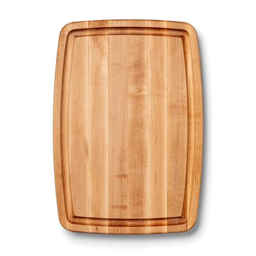 John Boos CB Series Rectangular Wooden Maple Cutting Board 20”x14” – 1.5” Thick, 12-lb Reversible Butcher Block with Rounded Edges, Juice Groove, Edge-Grain & Finger Grips – Made in the USA | Amazon (US)