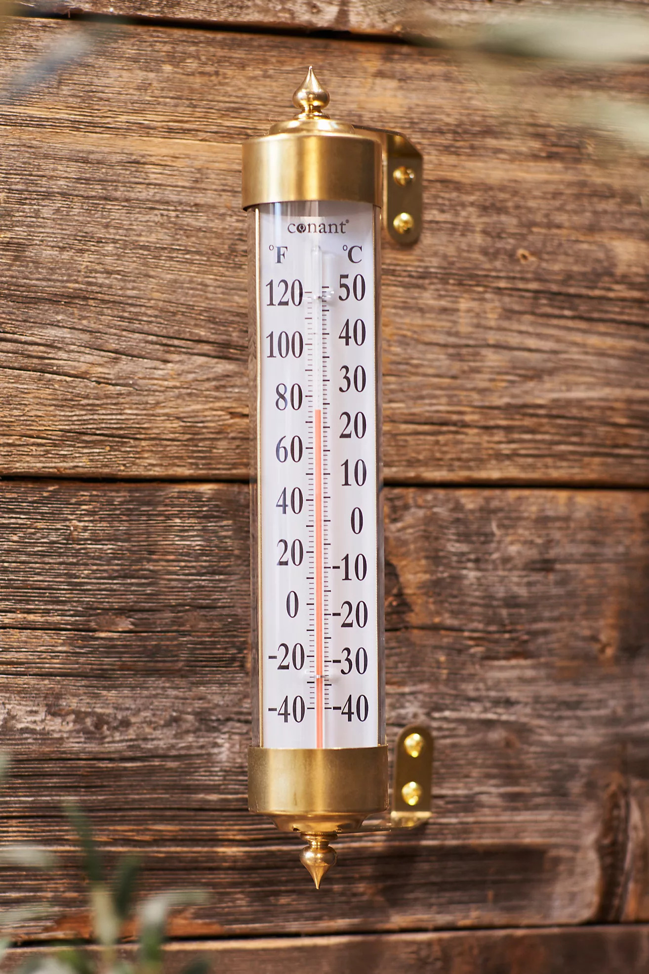 Brass Garden Thermometer | Anthropologie (US)