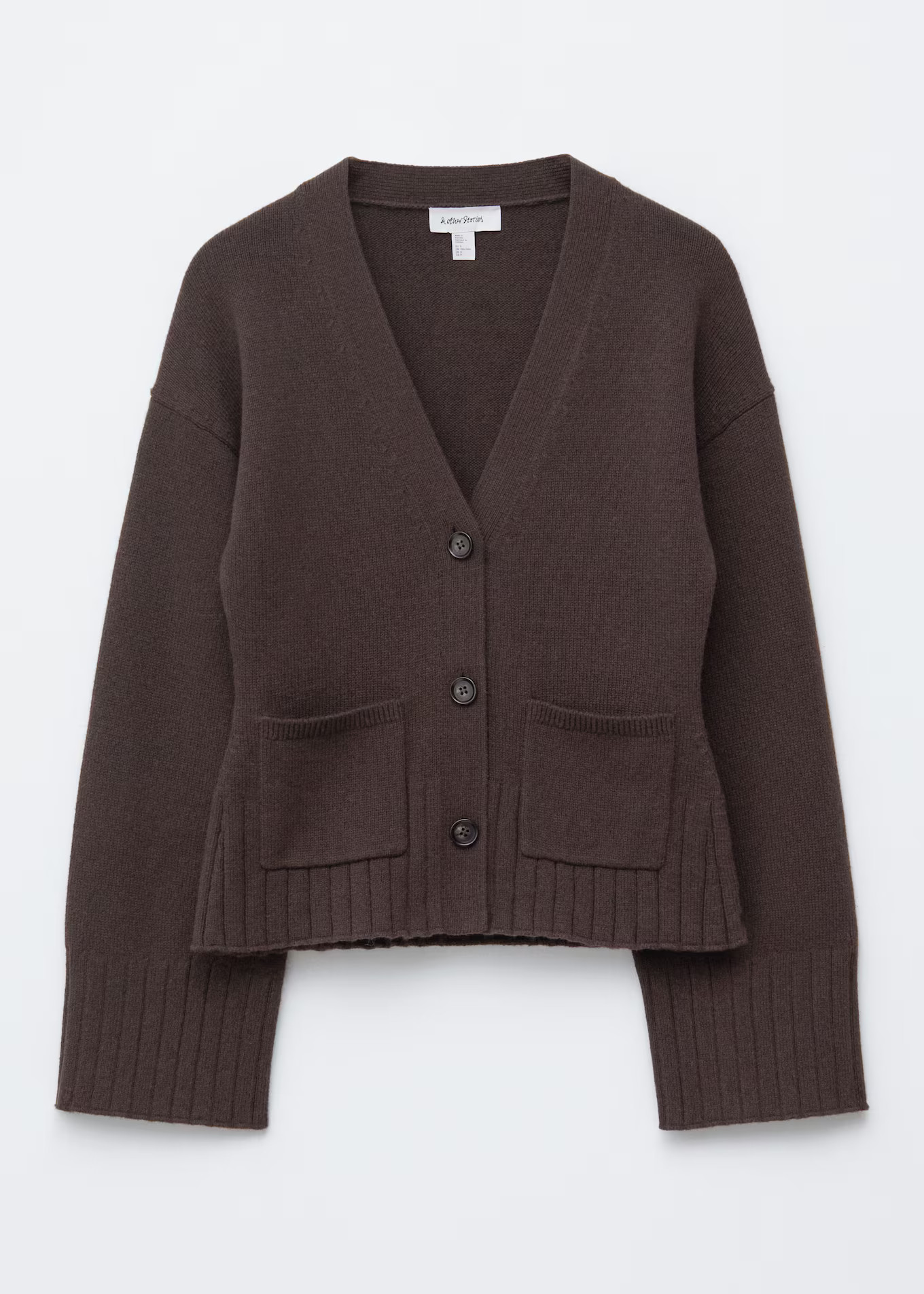 Tapered Knit Cardigan - Dark Brown - & Other Stories GB | & Other Stories UK