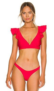 BOAMAR x REVOLVE Funn Bikini Top in Cherry from Revolve.com | Revolve Clothing (Global)