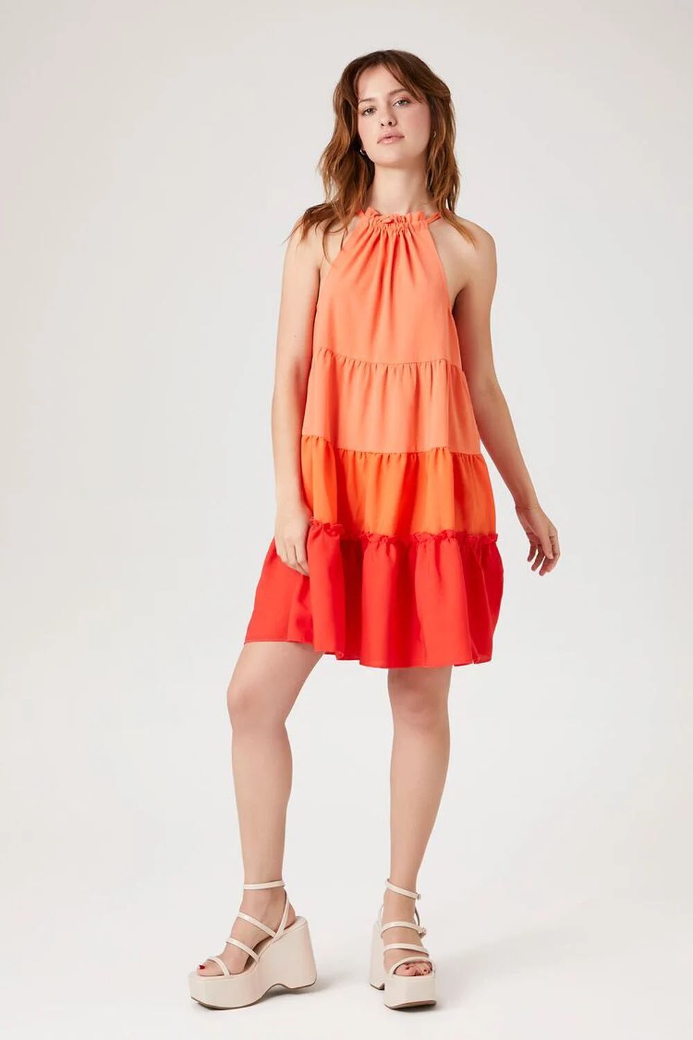 Colorblock Swing Mini Dress | Forever 21 (US)