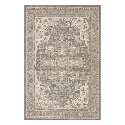 allen + roth Evelyn 8 X 10 (ft) Gray Indoor Geometric French Country Area Rug | Lowe's