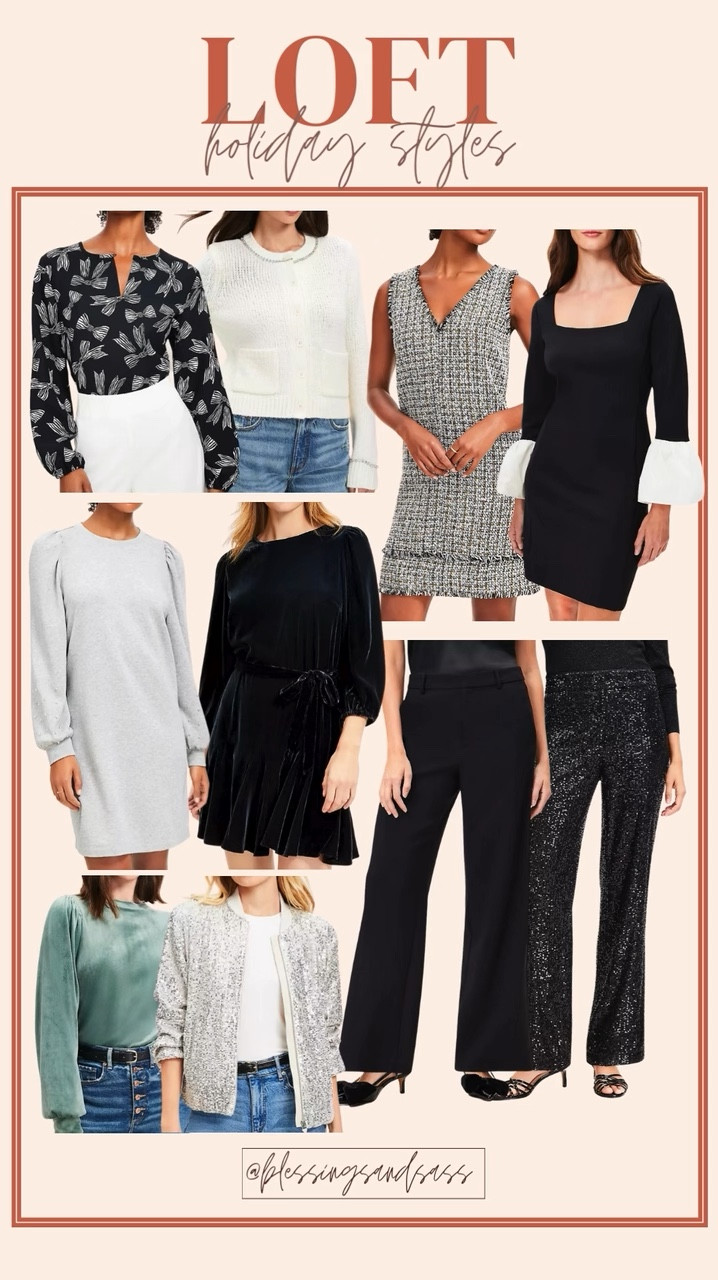 Loft holiday styles I’m loving!! 

Women’s fashion, holiday fashion, holiday styles, outfit inspo, trendy fashion, chic style, holiday outfits, holiday outfit inspo, mini dress, pants, tops, jacket, blouse



#LTKStyleTip #LTKHoliday #LTKSeasonal