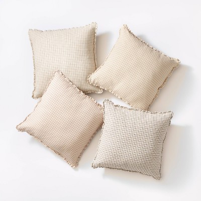 Oversized Mini Windowpane Square Throw Pillow - Threshold™ designed with Studio McGee | Target
