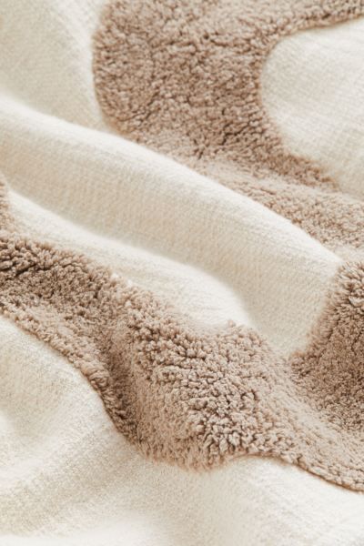 Tufted Cotton Throw - Natural white/beige - Home All | H&M US | H&M (US + CA)