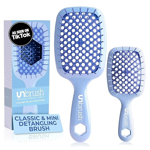 FHI Heat - UNbrush Detangling Brush Combo Pack — Original & Mini UNbrush Hairbrush for All Wet/... | Amazon (US)