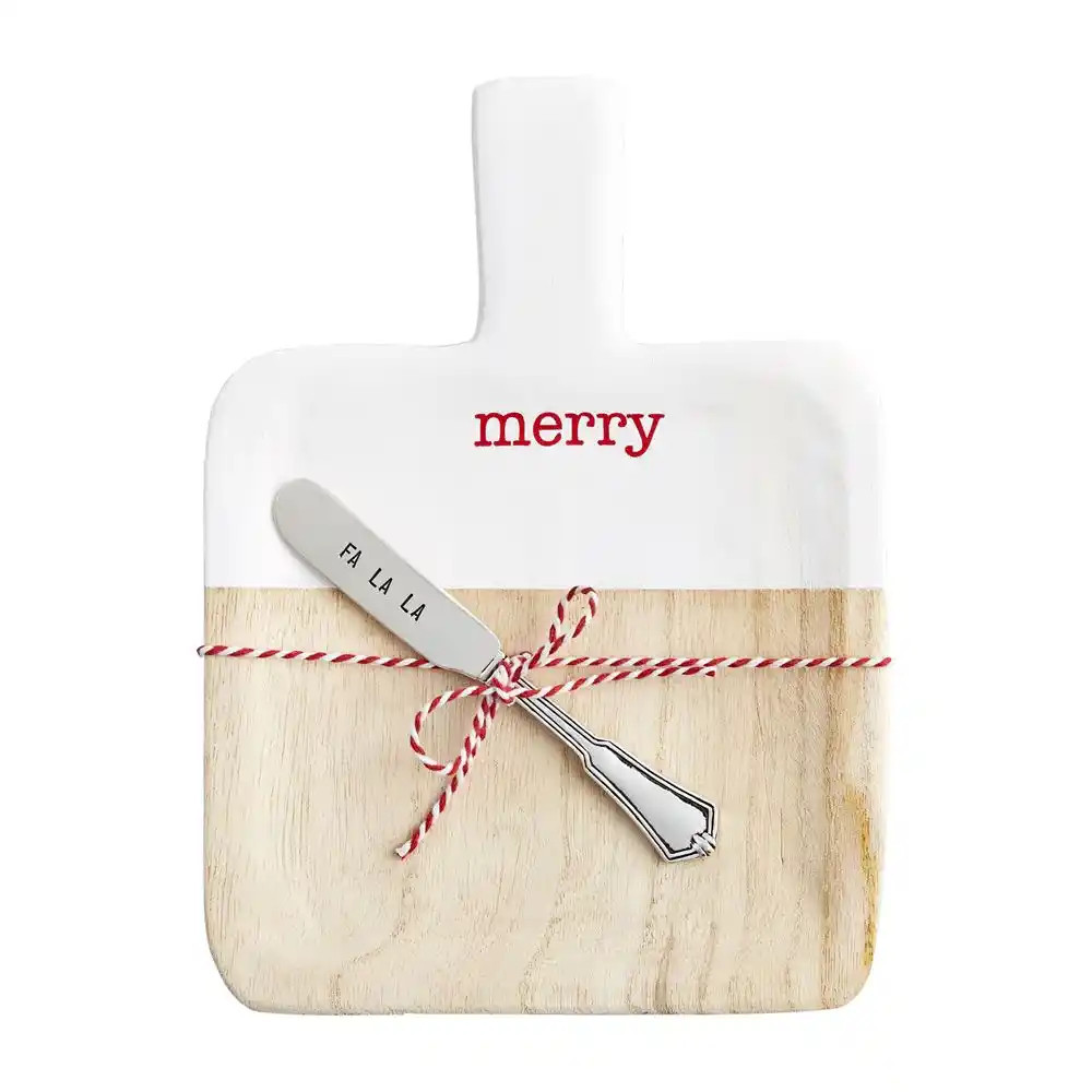 Merry Wood Board Set | Mud Pie (US)