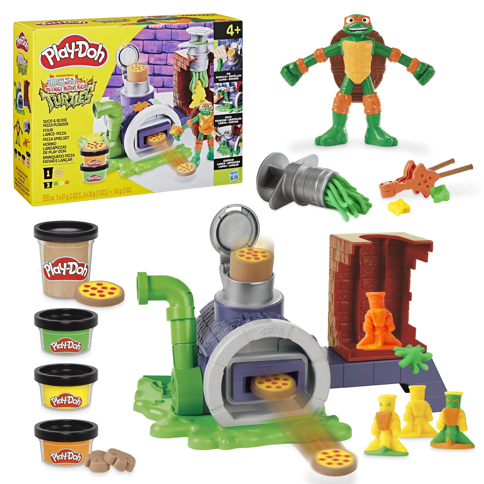 Play-Doh Teenage Mutant Ninja Turtles Slice & Blast Pizza Playset, Arts & Crafts, Holiday Gifts f... | Walmart (US)