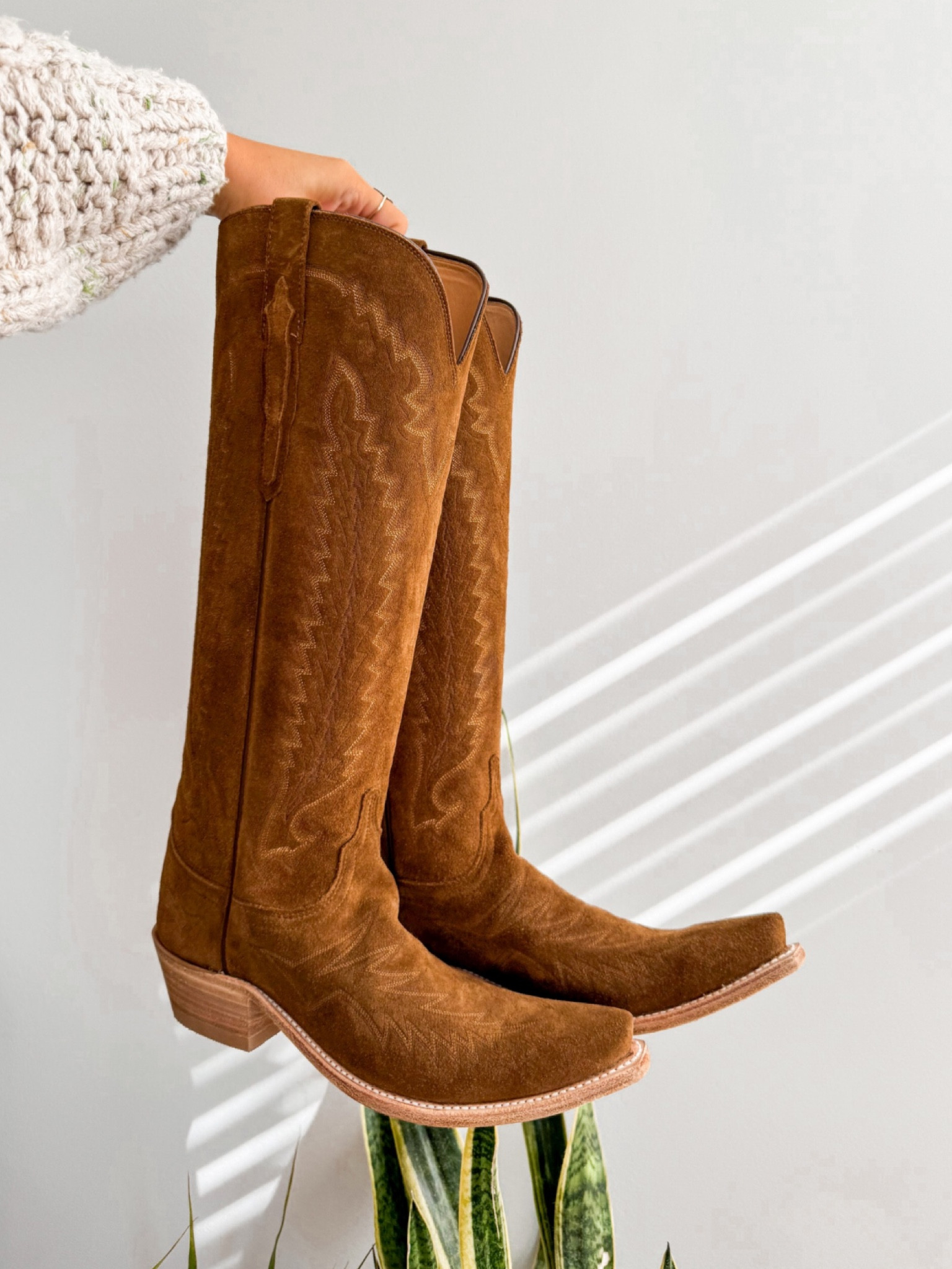 espresso suede cowboy boots !! some of the best fitting and most comfortable boots. in my true size! 

#LTKSeasonal #LTKStyleTip #LTKShoeCrush