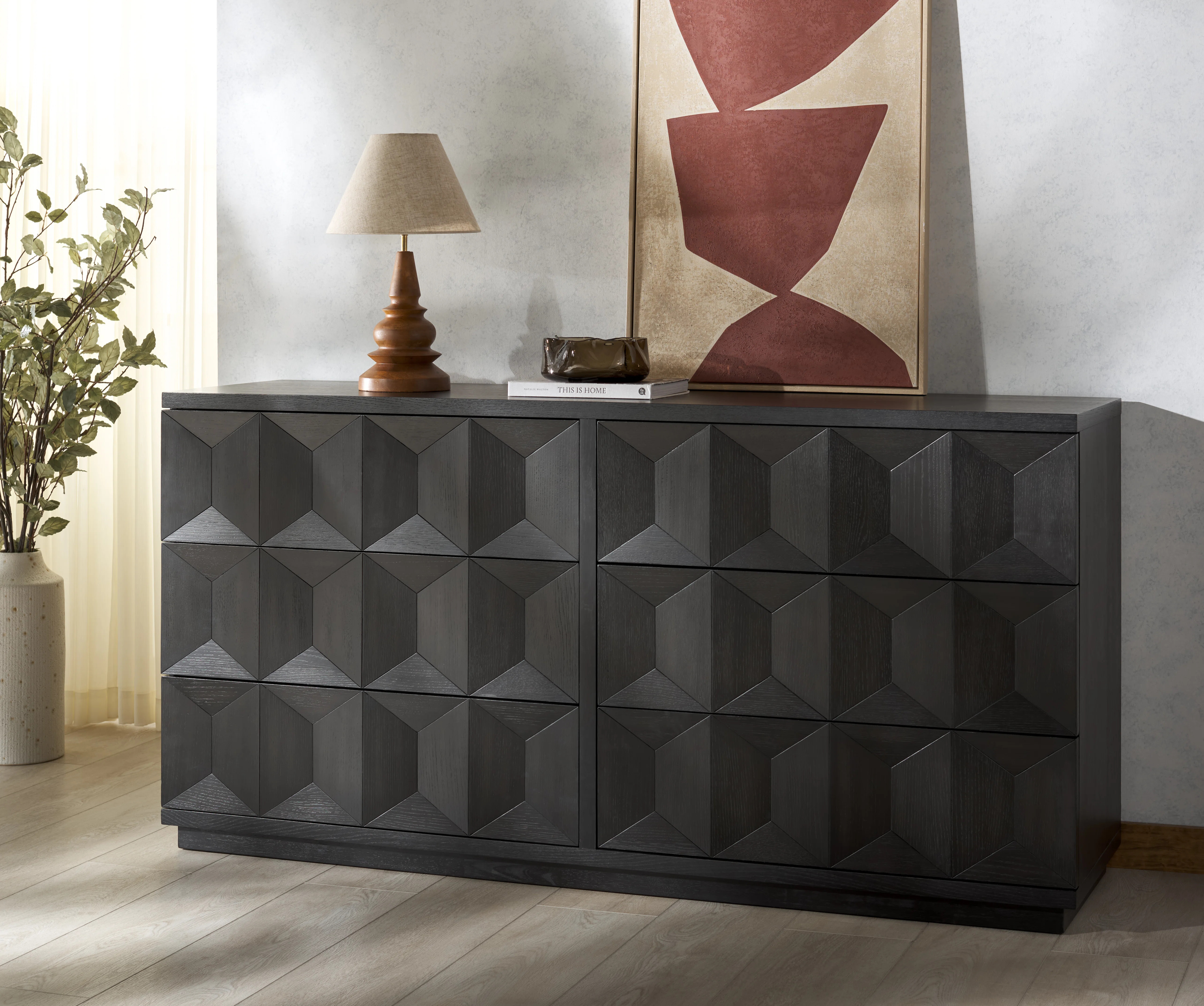 Jaquila Wood 6 Drawer Dresser | Wayfair North America