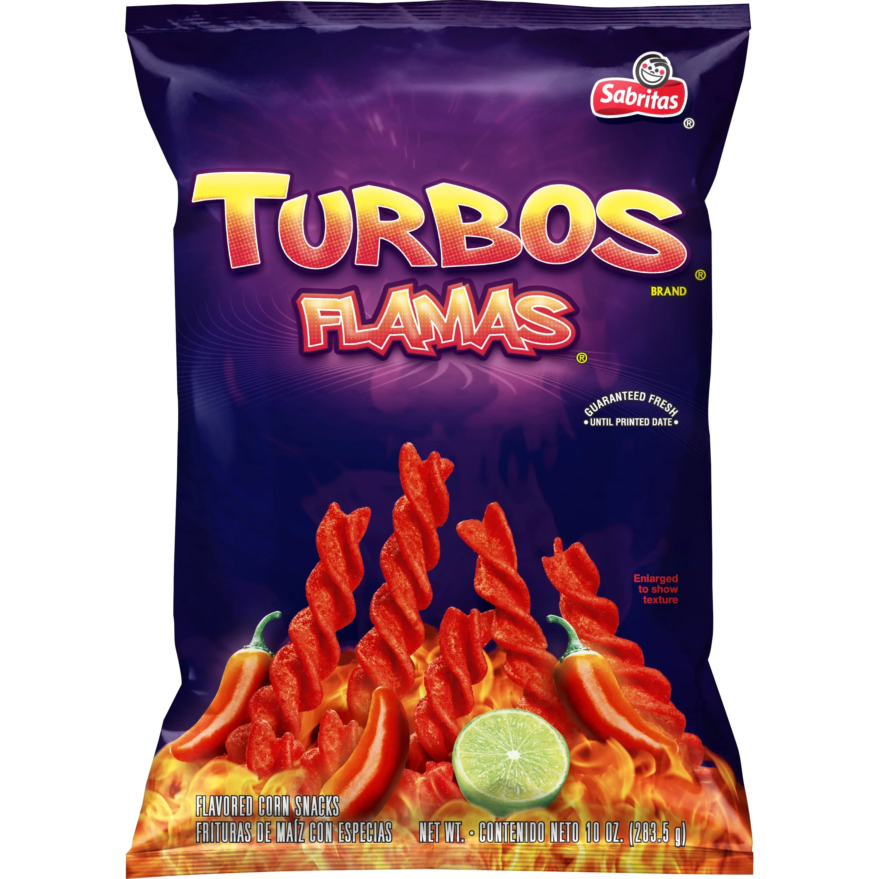 Sabritas Flavored Corn Snacks, Turbos Flamas, 10 oz Bag | Walmart (US)