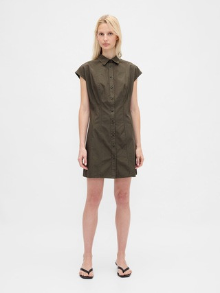 Poplin Seamed Shirtdress | Gap (US)