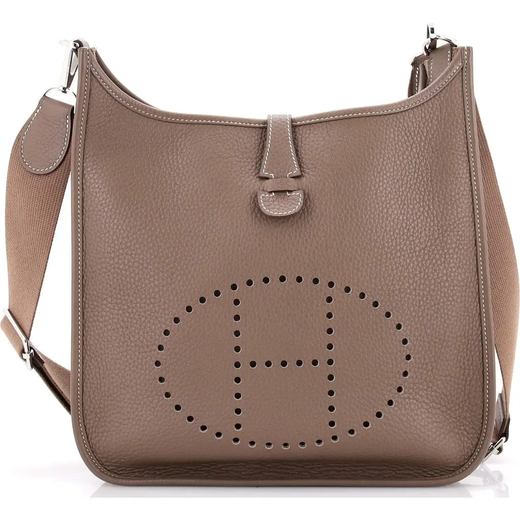 Pre-Owned Hermes Evelyne Bag Gen III Clemence PM in Grey at Nordstrom, Size Small | Nordstrom