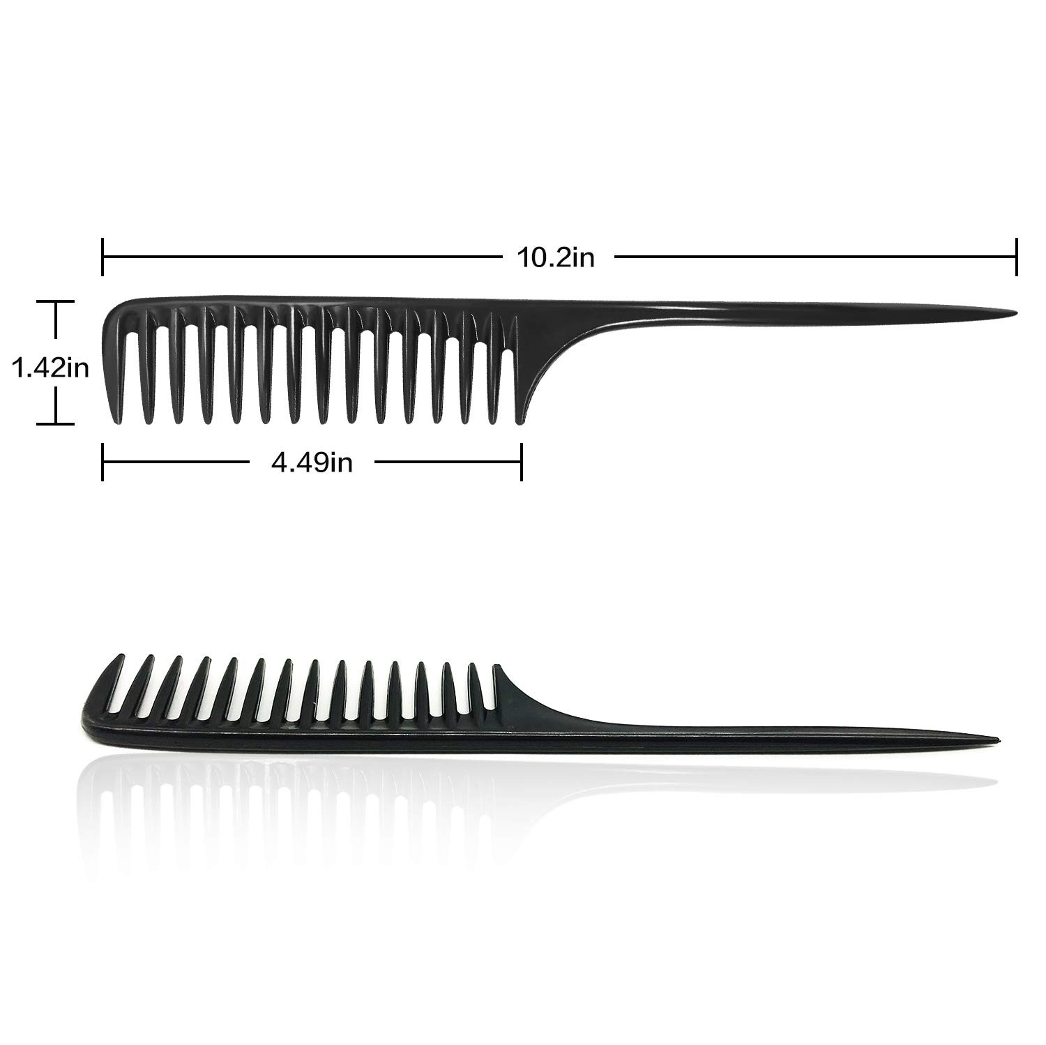 Wapodeai Wide Tooth Comb Detangling Hair Brush, Anti Static Heat Resistant Hair Comb, Suitable fo... | Amazon (US)