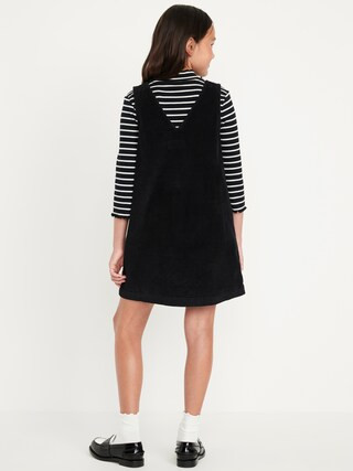 Sleeveless Button-Front Corduroy Dress for Girls | Old Navy (US)