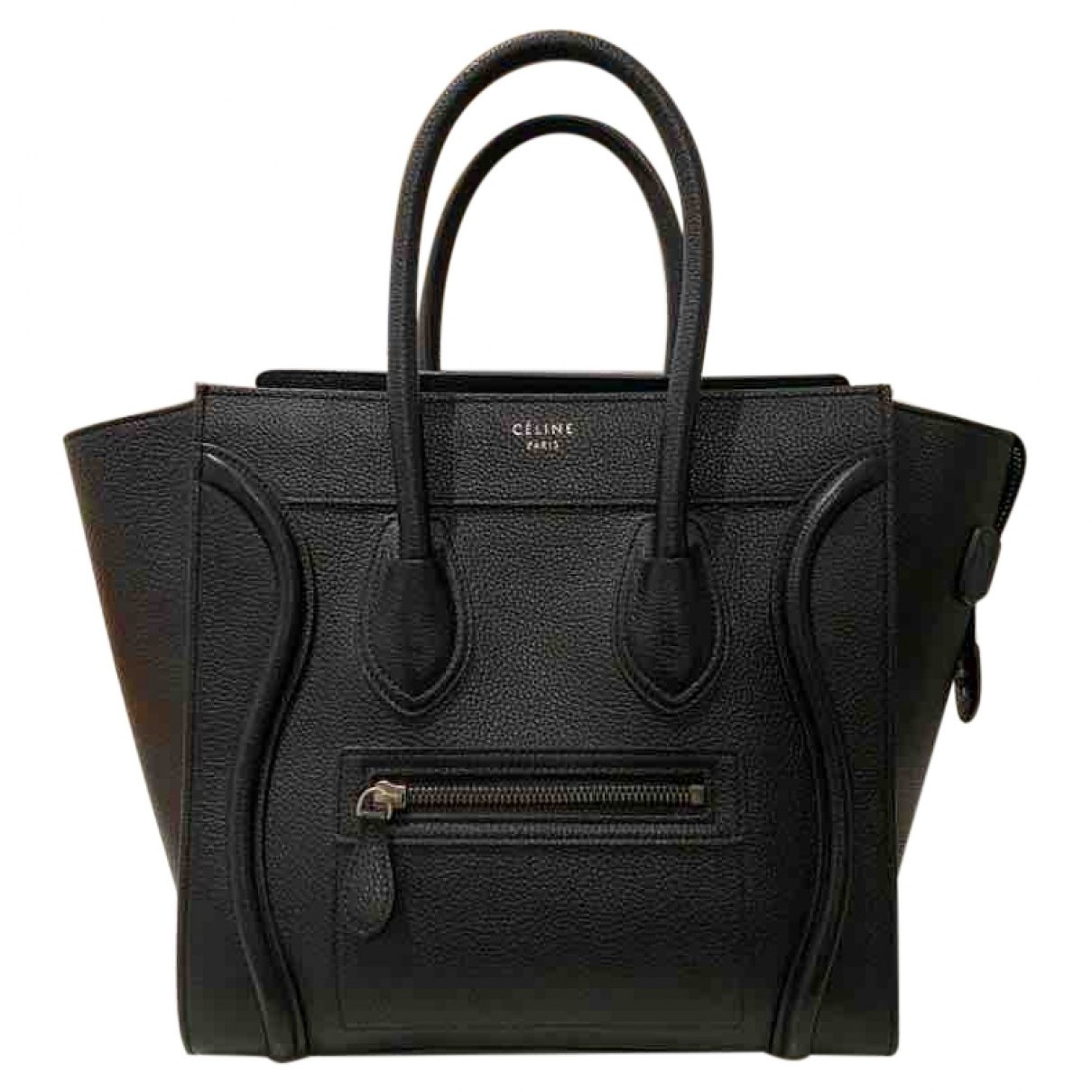 Celine Luggage Black Leather handbag for Women | Vestiaire Collective (Global)
