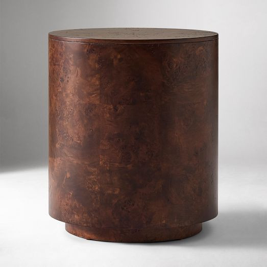 Volume Round Burl Side Table (16.5") | West Elm (US)