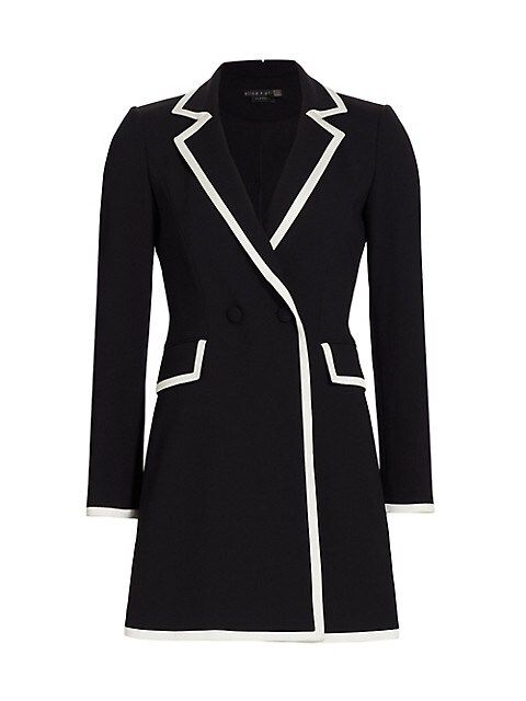 Alice + Olivia Kyrie Piped Tuxedo Dress | Saks Fifth Avenue