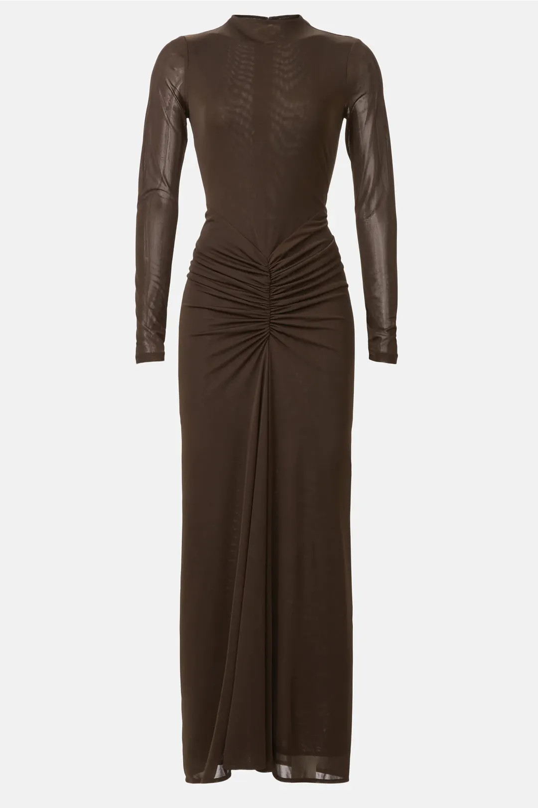 Mock Neck Ruched Dress | Rent the Runway