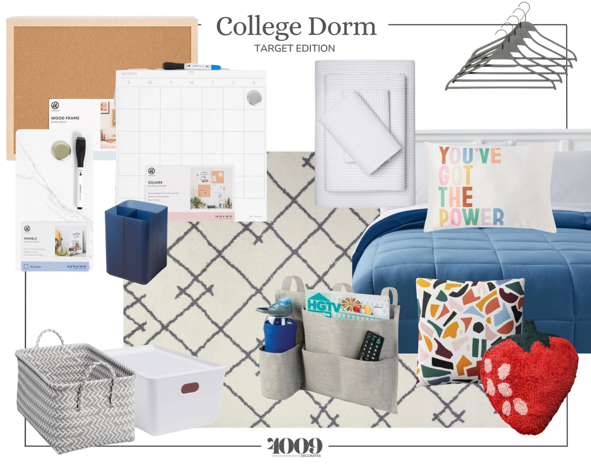 Essentials for a college dorm room!

Bedding, rug, storage, bins, baskets, dry erase board, cork board, pencil holder, sheets, hangers, pillows, bedside organizer

#LTKkids #LTKSeasonal #LTKunder100