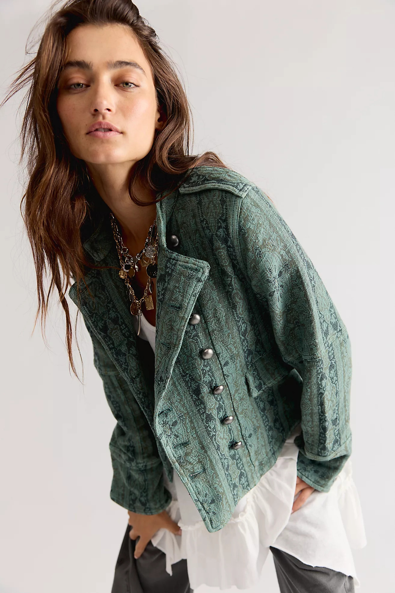 Lotty Jacquard Band Jacket | Free People (Global - UK&FR Excluded)