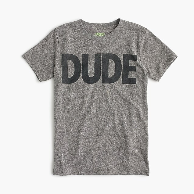 Boys' "dude" T-shirt | J. Crew US