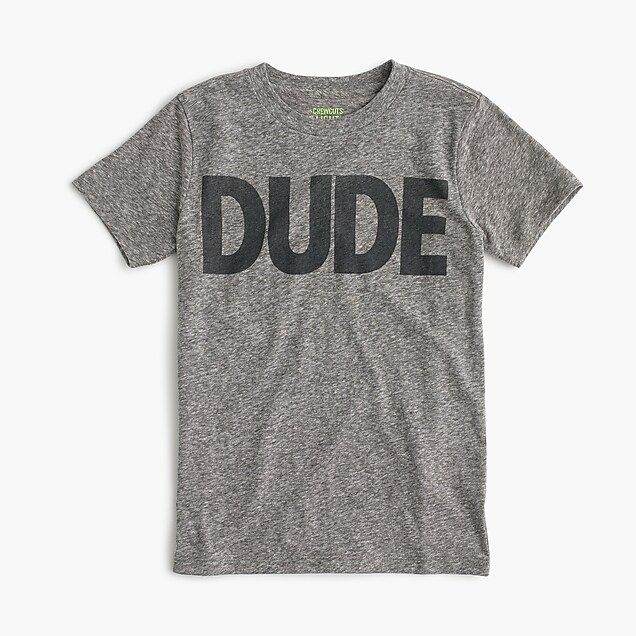 Boys' "dude" T-shirt | J.Crew US